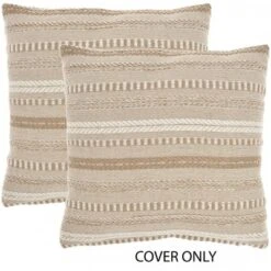 Mina Victory Life Styles Stonewash Braided Pillow Cover Set Of 2 -Mina Victory Shop GUEST 01347e23 ae27 4f09 9e23 8ec5baf9ce0c