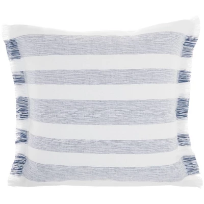 Life Styles Chambray Striped Throw Pillow - Mina Victory 7 Life Styles Chambray Striped Throw Pillow - Mina Victory - Image 5