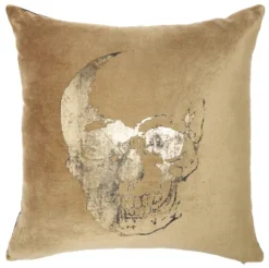 Mina Victory Luminecence Metallic Skull Pillow -Mina Victory Shop GUEST 070555ae 92c3 4873 bc2b 13a45674d40e
