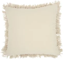 Mina Victory Life Styles Loop Stripe Center Natural Throw Pillow - Off-White 18"X18" -Mina Victory Shop GUEST 11eb1186 291a 43ba b9a6 a74c4f8d7ad8