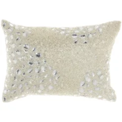 10"x14" Luminescence Fully Beaded Lumbar Throw Pillow - Mina Victory -Mina Victory Shop GUEST 158a63bf 1e3b 4949 aa31 3607abf2bb5c