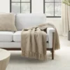 Mina Victory Lifestyle Woven Chenille Indoor Throw Blanket