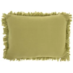 14"x20" Oversize Shag Chindi Short Cut Lumbar Throw Pillow Lime - Mina Victory -Mina Victory Shop GUEST 207be59d 899a 4913 9a03 ffa20d0cb035