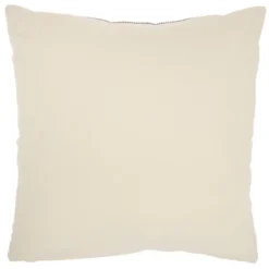 20"x20" Oversize Ribbed Square Throw Pillow With Pom-Poms Black/Ivory - Mina Victory -Mina Victory Shop GUEST 305f4f71 6f0c 4f0b 88d5 ab8707562d43