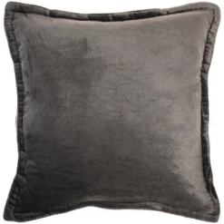 20"x20" Oversize Sofia Solid Velvet Flange Square Throw Pillow - Mina Victory -Mina Victory Shop GUEST 309903b2 4398 42b4 8bbd 5e66a78643a3