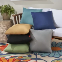 Mina Victory Aloha Solid Reversible 20" X 20" Indoor Outdoor Throw Pillow 18 Mina Victory Aloha Solid Reversible 20" X 20" Indoor Outdoor Throw Pillow -Mina Victory Shop GUEST 34875c2a 036b 4a60 a229 f75180d83d65