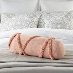 6"x20" Oversize Life Styles Distressed Diamond Cylinder Throw Pillow - Mina Victory -Mina Victory Shop GUEST 3938562c c701 4361 a9e1 d51d96a6007c