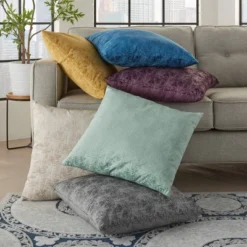 Life Styles Erased Velvet Throw Pillow - Mina Victory -Mina Victory Shop GUEST 41fb8cf8 f0fd 4855 a198 1723e27f87f5