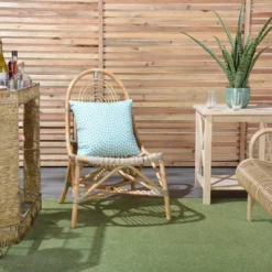 18"x18" Reversible Indoor/Outdoor Coral And Dotted Square Throw Pillow Turquoise - Mina Victory -Mina Victory Shop GUEST 4222ac32 fd5b 4be0 a5a1 747836666c9c