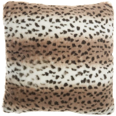 Deer Faux Fur Throw Pillow Beige - Mina Victory 9 Deer Faux Fur Throw Pillow Beige - Mina Victory - Image 7