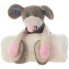 Mina Victory Plush Lines Stuffed Animal Plush With Blanket 7" X 17" Indoor Stuffed Animal -Mina Victory Shop GUEST 4434bbe4 7489 4d28 abae a2b427ee79af
