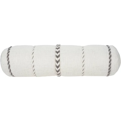 6"x20" Oversize Life Styles Braided Striped Cylinder Throw Pillow - Mina Victory 10 6"x20" Oversize Life Styles Braided Striped Cylinder Throw Pillow - Mina Victory - Image 8