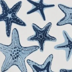 18"x18" Life Styles Towel Embroidered Starfish Square Throw Pillow Blue - Mina Victory -Mina Victory Shop GUEST 46971a49 0dc6 45e9 b990 5df440de23b4