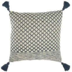 18"x18" Life Styles Lattice With Tassels Square Throw Pillow - Mina Victory -Mina Victory Shop GUEST 4ab06051 7b0d 4653 8925 4a59efc5abbd