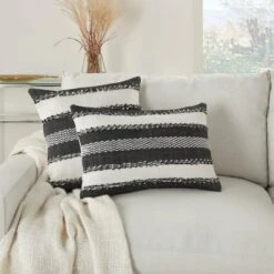 Woven Striped And Dots Indoor/Outdoor Throw Pillow - Mina Victory -Mina Victory Shop GUEST 556eeca0 6d78 4345 baeb 8327d4294db0