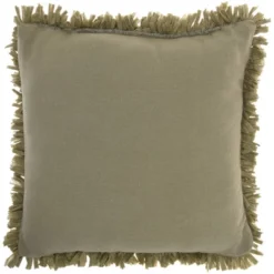 17"x17" Shag Chindi Short Cut Square Throw Pillow Sage - Mina Victory -Mina Victory Shop GUEST 5682c62a 9f7a 40f4 95e0 d254706aebd7