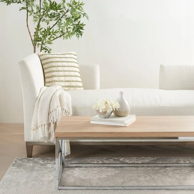 Life Styles Woven Lines And Dots Throw Pillow - Mina Victory 5 Life Styles Woven Lines And Dots Throw Pillow - Mina Victory - Image 3