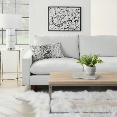 14"x24" Oversized Reversible Indoor/Outdoor Leopard Print Lumbar Throw Pillow - Mina Victory 4 14"x24" Oversized Reversible Indoor/Outdoor Leopard Print Lumbar Throw Pillow - Mina Victory - Image 2