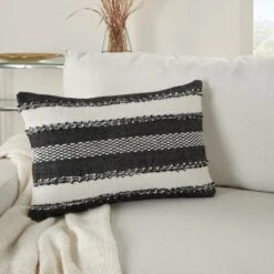Woven Striped And Dots Indoor/Outdoor Throw Pillow - Mina Victory -Mina Victory Shop GUEST 62a2a895 6ba6 428f a4a5 e01938f34075