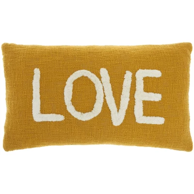12"x21" Oversize Life Styles 'Love' Tufted Lumbar Throw Pillow - Mina Victory 11 12"x21" Oversize Life Styles 'Love' Tufted Lumbar Throw Pillow - Mina Victory - Image 9