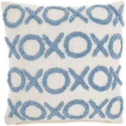 18"x18" Life Styles Tufted 'XOXO' Square Throw Pillow - Mina Victory -Mina Victory Shop GUEST 6ba21d37 9c41 47b1 a019 ffbfdf3b06e1