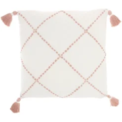 20"x20" Oversize Life Styles Braided Lattice Square Throw Pillow With Tassels - Mina Victory -Mina Victory Shop GUEST 6d9f0c77 6f5d 4684 967e 7e0f6e6213bf