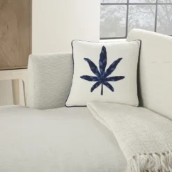 Mina Victory Royal Palm NS249 Indigo 16"X16" Throw Pillow 8 Mina Victory Royal Palm NS249 Indigo 16"X16" Throw Pillow -Mina Victory Shop GUEST 6f671ca1 0e63 47b9 9a20 8261934f518f