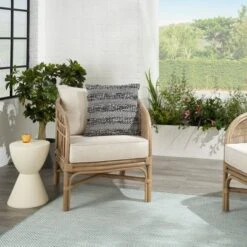 18"x18" Woven Striped And Dots Square Throw Pillow - Mina Victory -Mina Victory Shop GUEST 6fef7dec 02c7 48a5 bfe2 a4089902161b