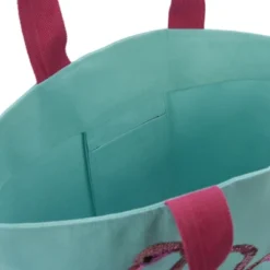 Mina Victory Flamingo Turquoise Beach Tote Bag -Mina Victory Shop GUEST 713a2871 92e5 4faa a7d5 75ca4eb8246e