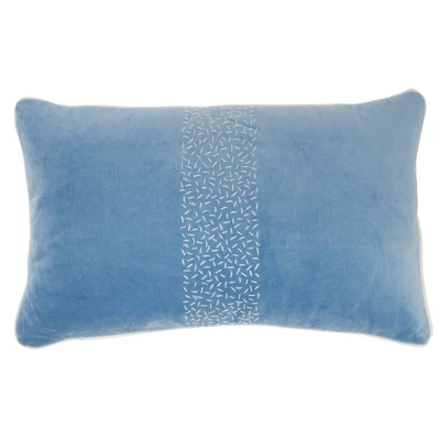 12"x20" Oversize Life Styles Hand Stitched Striped Lumbar Throw Pillow - Mina Victory 9 12"x20" Oversize Life Styles Hand Stitched Striped Lumbar Throw Pillow - Mina Victory - Image 7