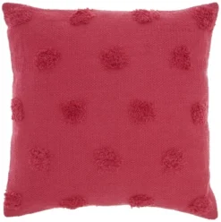 Mina Victory Life Styles Tufted Dots Solid Indoor Throw Pillow 18x18 -Mina Victory Shop GUEST 76508480 9c1a 4bfa afc4 04470ef09e77