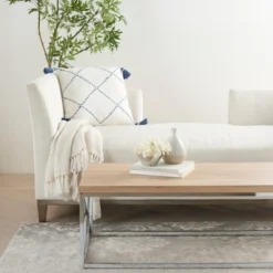 20"x20" Oversize Life Styles Braided Lattice Square Throw Pillow With Tassels - Mina Victory -Mina Victory Shop GUEST 772e91a4 e214 48f7 ab0b f864f81dc0a2