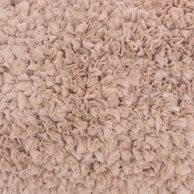 17"x17" Shag Chindi Short Cut Square Throw Pillow Blush - Mina Victory 8 17"x17" Shag Chindi Short Cut Square Throw Pillow Blush - Mina Victory - Image 6