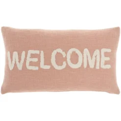 12"x21" Oversize Life Styles 'Welcome' Tufted Lumbar Throw Pillow - Mina Victory -Mina Victory Shop GUEST 7abaa68f 641b 47e6 aec7 ccf697bddd72