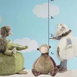 Mina Victory Plush Lines Monkey Plush Animal 23" X 24" Brown Indoor Stuffed Animal -Mina Victory Shop GUEST 7ad2faf3 f92e 4eb8 89ea e0457c48beb1