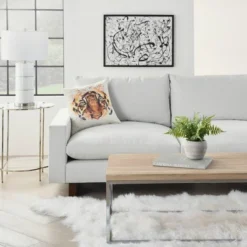 18"x18" Reversible Indoor/Outdoor Tiger And Chevron Print Square Throw Pillow - Mina Victory -Mina Victory Shop GUEST 8096a7be b44f 490d b346 cc4d7ed69049