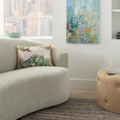 Mina Victory 14"x20" Life Styles Velvet Jungle Throw Pillow: Decorative Lumbar Pillow, Multicolored, Removable Cover -Mina Victory Shop GUEST 83a5a8b2 88fa 4a81 9bb6 9034cfbc41eb