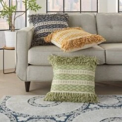 20"x20" Oversize Life Styles Criss Cross Stitched Square Throw Pillow - Mina Victory -Mina Victory Shop GUEST 897c272b 5b74 4eea a3b7 bbb33d338c3e