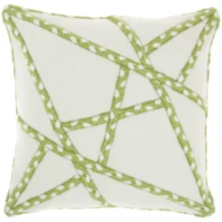 18"x18" Woven Braided Geometric Outdoors Square Throw Pillow - Mina Victory -Mina Victory Shop GUEST 8b294a06 f829 49e8 8c4c 194b827f6e45