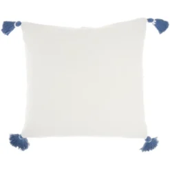 20"x20" Oversize Life Styles Braided Lattice Square Throw Pillow With Tassels - Mina Victory