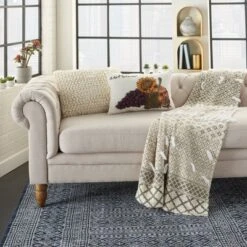 12"x20" Harvest Sunflower Throw Pillow White - Mina Victory -Mina Victory Shop GUEST 95560335 c921 46b8 ba2a 9f9f7f5b5015