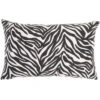 Reversible Indoor/Outdoor Rose And Zebra Print Throw Pillow Black/White - Mina Victory -Mina Victory Shop GUEST 9a5936d2 c02d 4c03 9574 5e655ee5df92