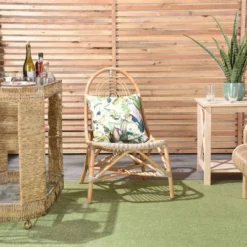 18"x18" Reversible Indoor/Outdoor Jungle And Cubes Pattern Square Throw Pillow - Mina Victory -Mina Victory Shop GUEST 9e8eda5d d6d8 4982 8887 f1ddbd26e035