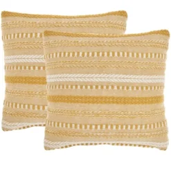 Mina Victory Life Styles Stonewash Braided Pillow Cover Set Of 2 -Mina Victory Shop GUEST 9f10d1b5 3cb3 4438 93e8 241b402ae42a