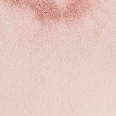 Rabbit Faux Fur Heart Throw Pillow Blush - Mina Victory 7 Rabbit Faux Fur Heart Throw Pillow Blush - Mina Victory - Image 5