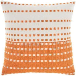 18"x18" Woven And Stitched Square Throw Pillow - Mina Victory -Mina Victory Shop GUEST a1c958ca 7907 43a7 b828 27efd726272a