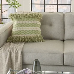 20"x20" Oversize Life Styles Criss Cross Stitched Square Throw Pillow - Mina Victory -Mina Victory Shop GUEST a90882c4 8aaa 47c0 aadb a400b2cf1880