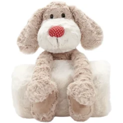 Mina Victory Plush Lines Stuffed Animal Plush With Blanket 7" X 17" Indoor Stuffed Animal -Mina Victory Shop GUEST aa3a5d71 9290 457a 941e e34e5c05087b