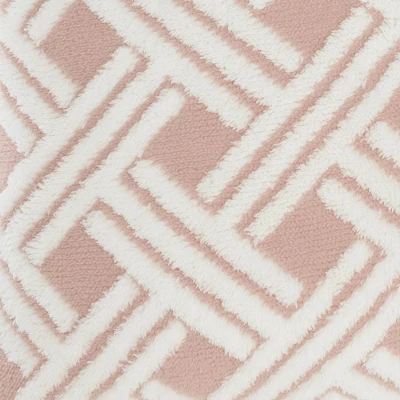 20"x20" Oversize Faux Shearling Fur Jacquard Basketweave Square Throw Pillow - Mina Victory 7 20"x20" Oversize Faux Shearling Fur Jacquard Basketweave Square Throw Pillow - Mina Victory - Image 5