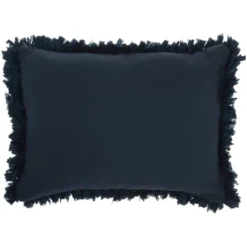 14"x20" Oversize Shag Chindi Short Cut Lumbar Throw Pillow Navy - Mina Victory -Mina Victory Shop GUEST b0ae22e3 b88e 4cf9 b25e 908d12f69530